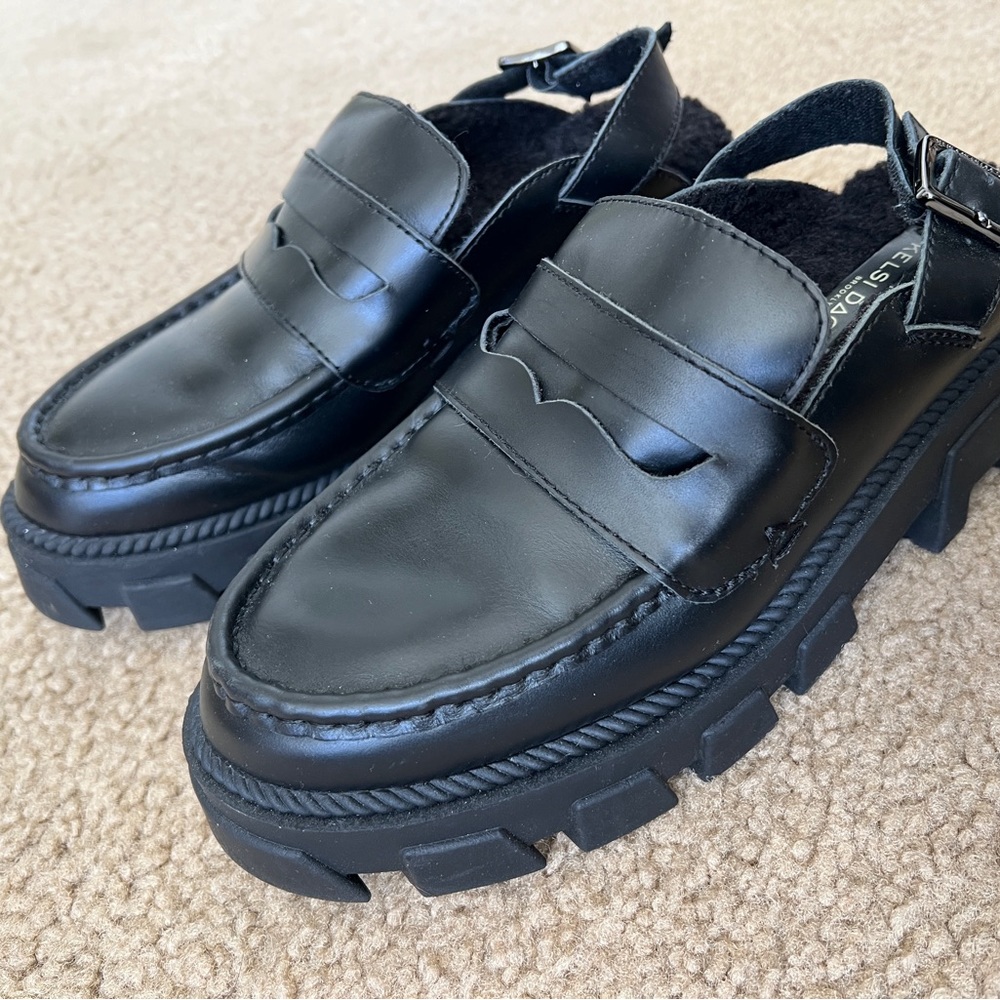 Kelsi Dagger Brooklyn Bowery Slingback Lug Loafers - Size 7.5